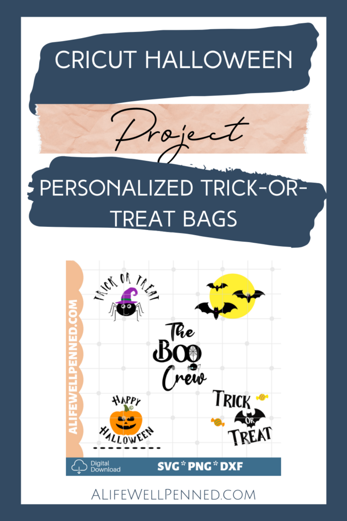 Cricut Halloween Project DIY Personalized Trick-or-Treat Bags With Cricut